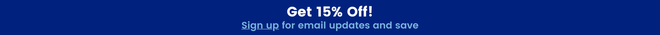 Sign up for email updates and save 15%