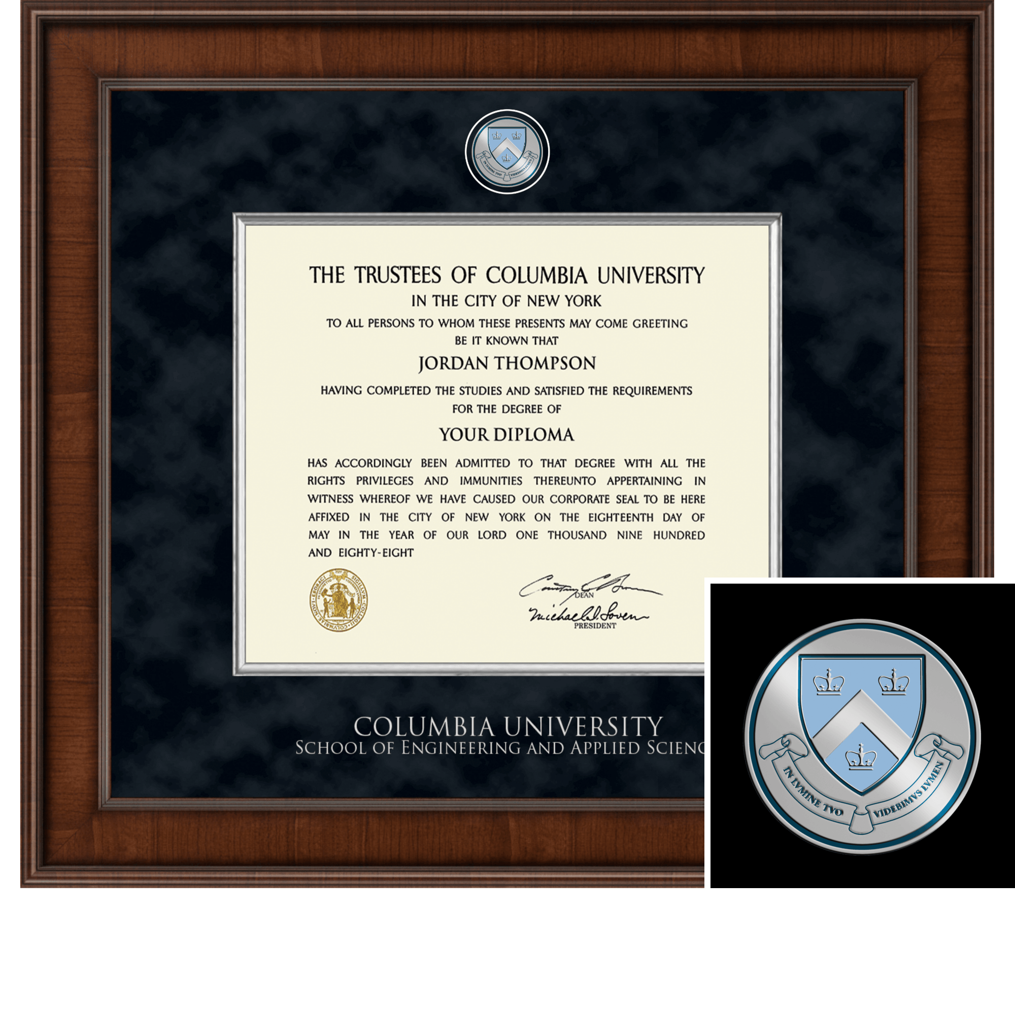 Presidential Masterpiece Diploma Frame in Madison Columbia