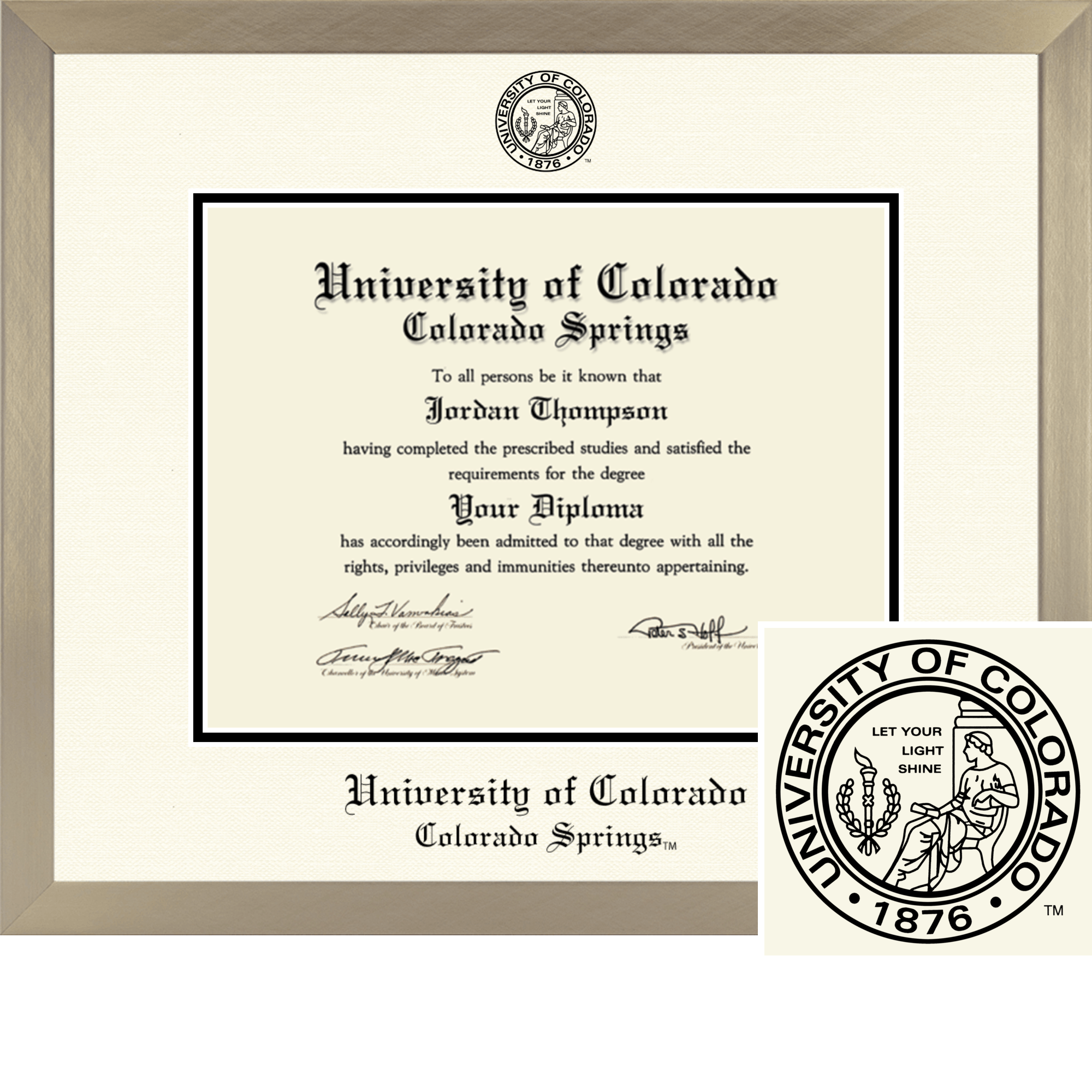 université du Colorado Denver diplôme Cadre université degré