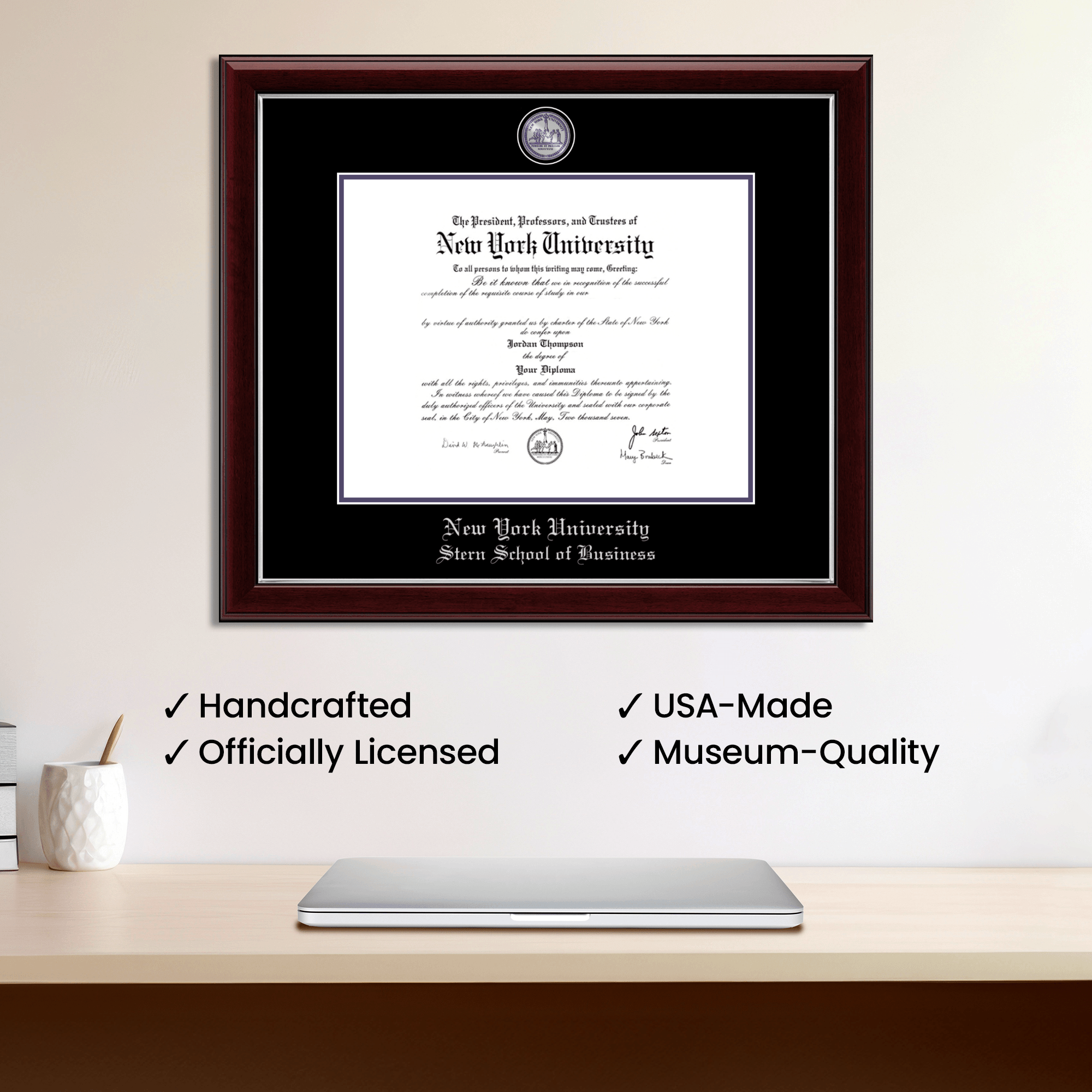 コレクション diploma Regal Edition Diploma Frame in Noir University of North Texas