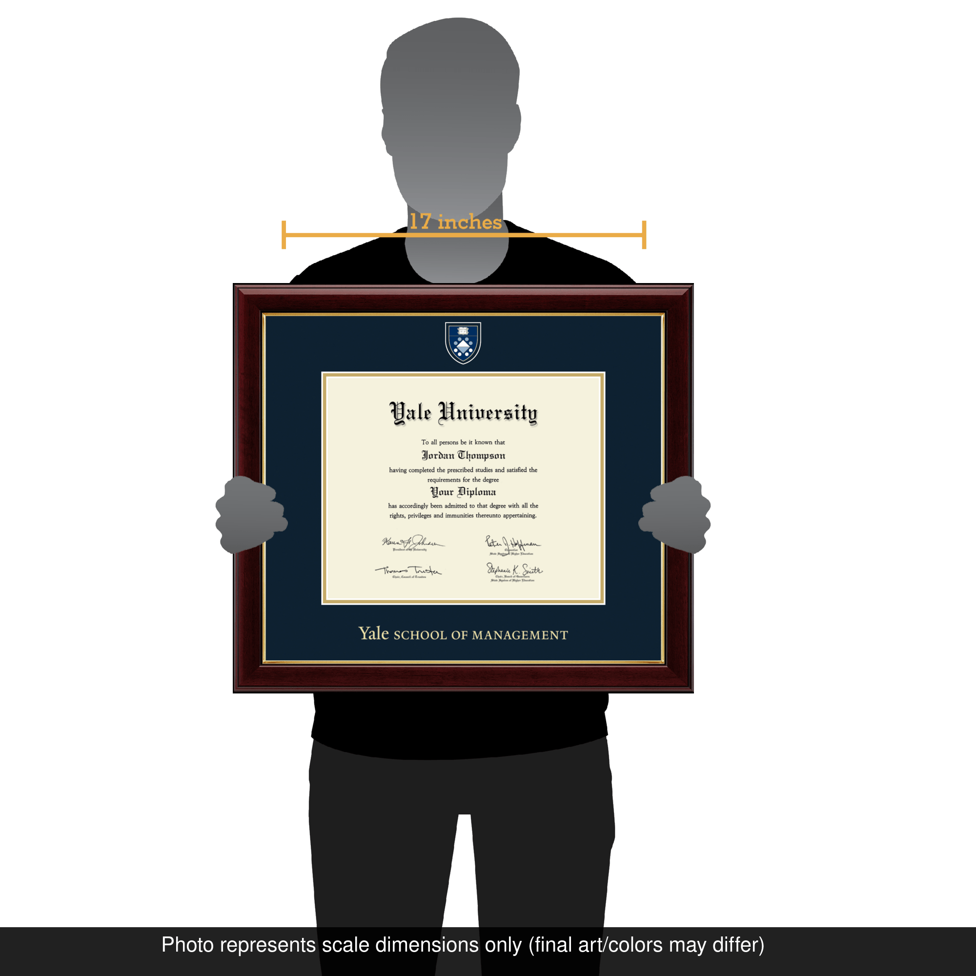 Masterpiece Medallion Diploma Frame in Gallery Yale University