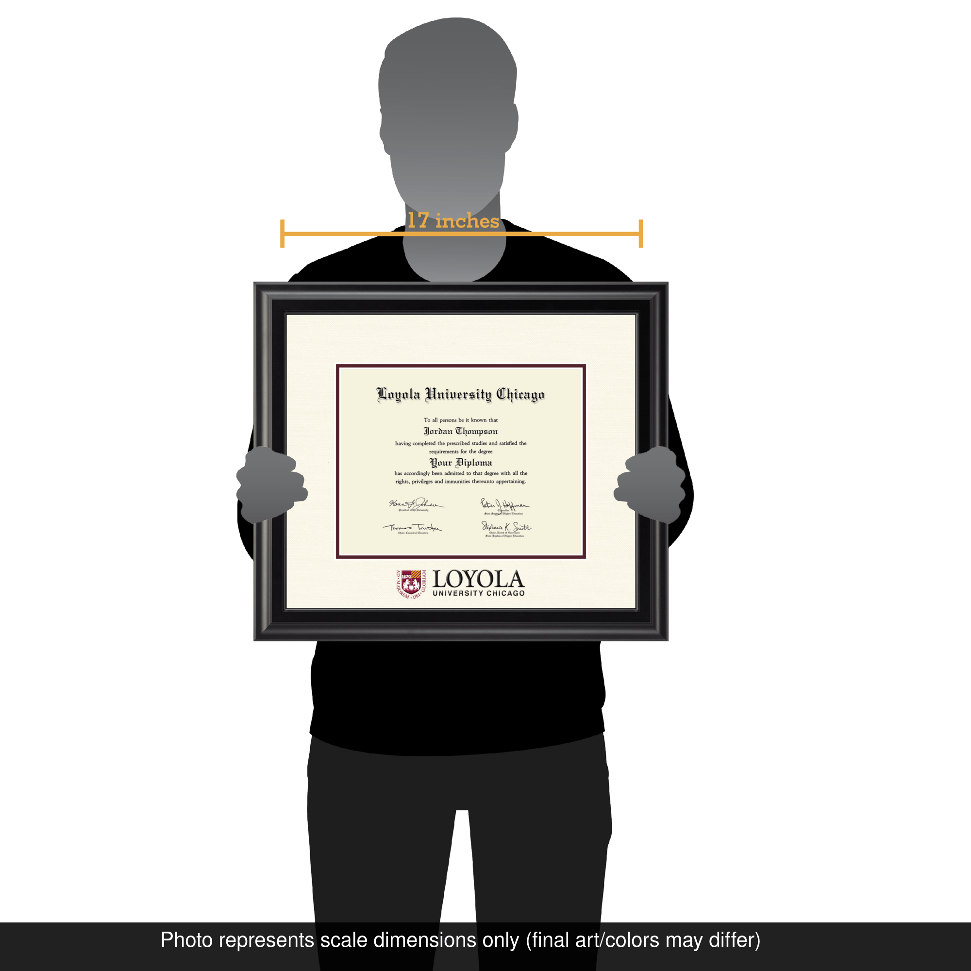 Campus Bilder Rahmen – Loyola Universität Chicago Legacy Scholar, 21,6 X 27,9 Cm