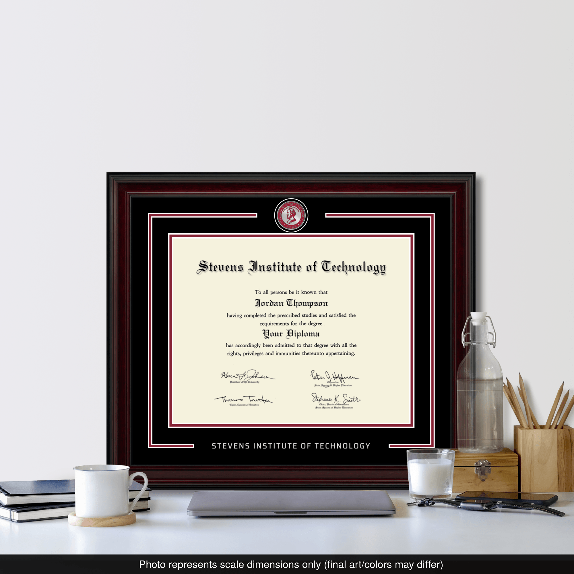 Showcase Diploma Frame in Encore Stevens Institute of Technology
