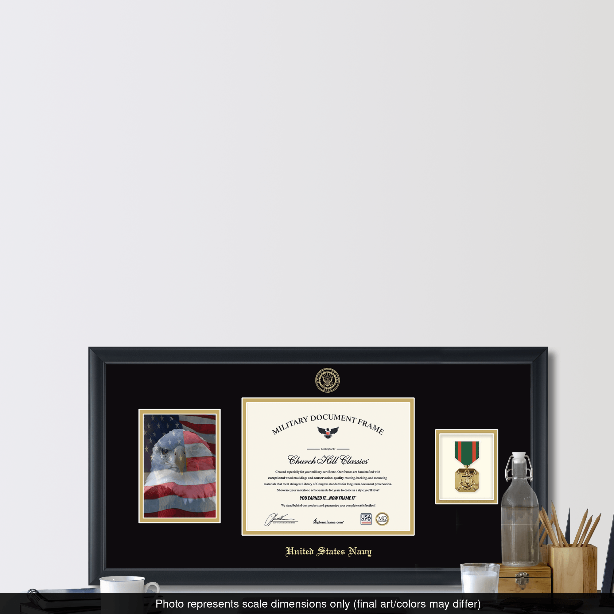 アメリカ米軍　メダル付フォトフレーム アメリカ米軍 メダル付フォトフレーム アメリカ米軍 メダル付フォト