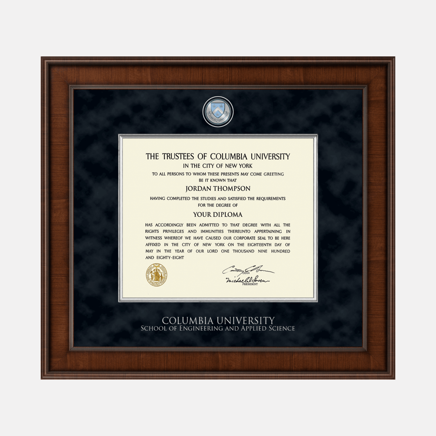 Presidential Masterpiece Diploma Frame in Madison Columbia